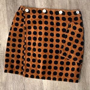 Vintage 1970s Polka Dot beach towel wrap skirt